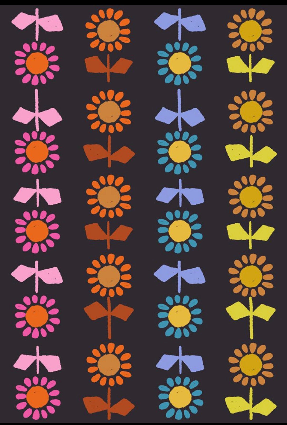 Black Daisy Duffle