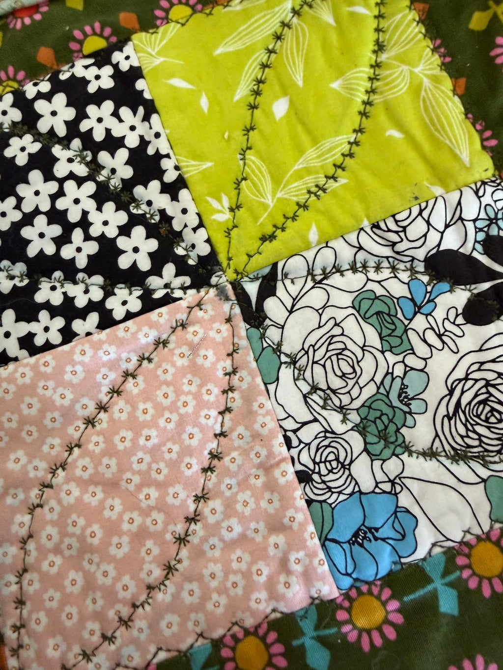 Set of 4 Quilted Coasters